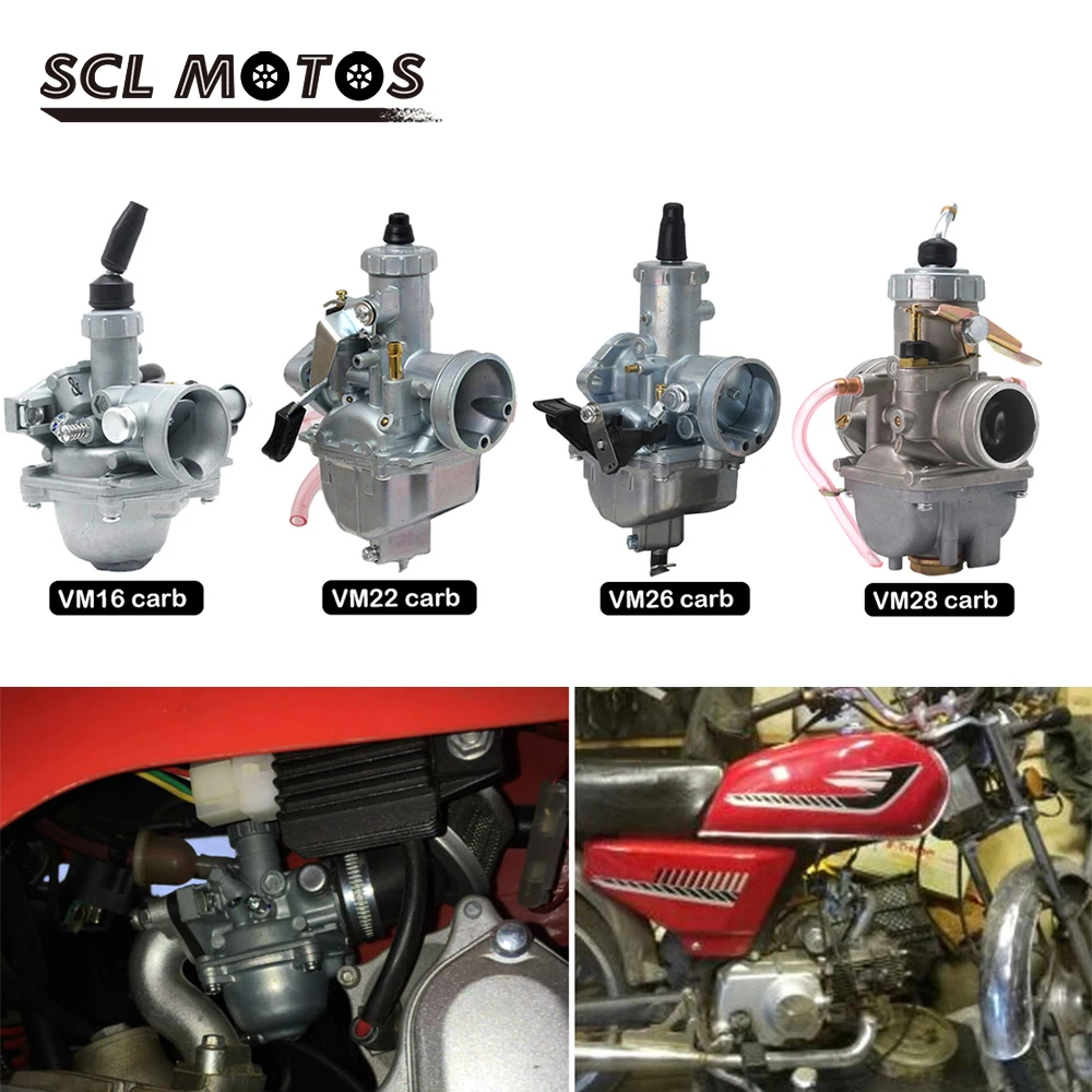 

Карбюратор SCL для мотоцикла Mikuni VM16 VM22 VM26 VM28, карбюратор для 110 cc-250 куб. См, квадроцикла, лотка, 19 мм, 26 мм, 30 мм, 32 мм