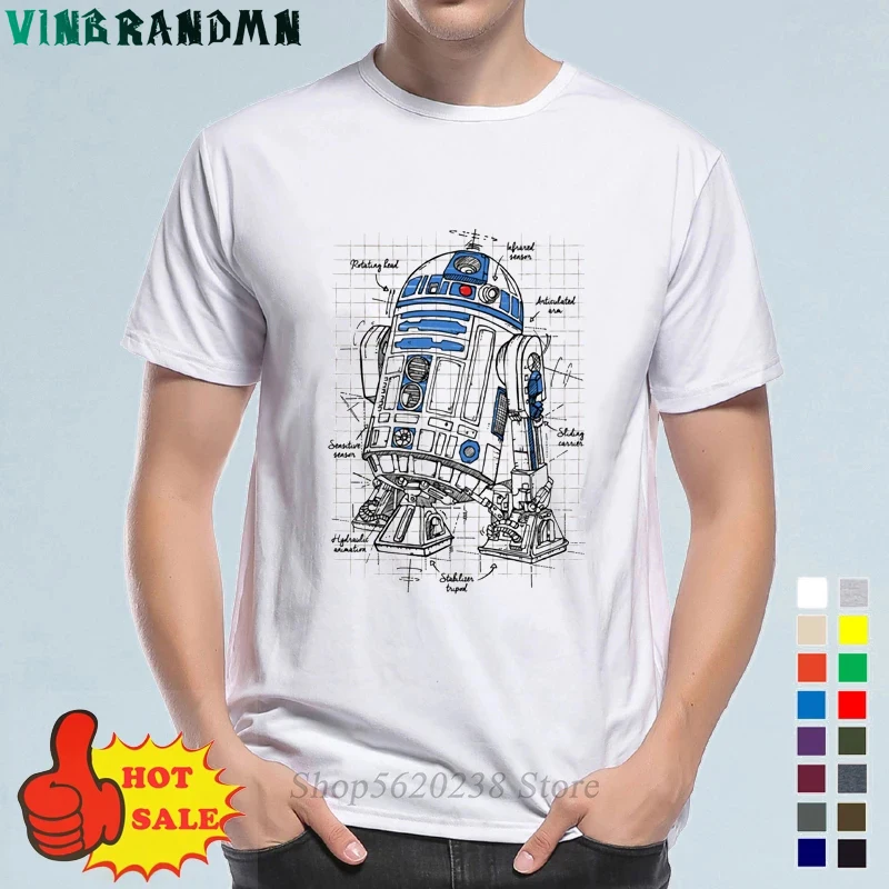 Футболка мужская с надписью космический робот|Мужские футболки| |