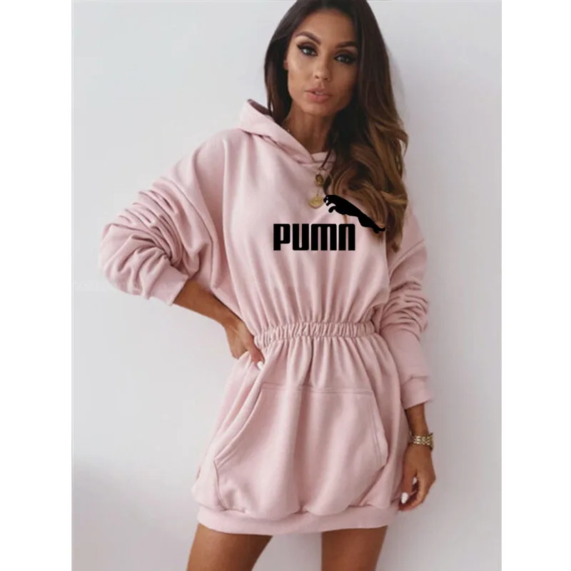 2020 nova moda feminina с открытой спиной Платье vestido de длинным рукавом ком capuz pulôver платье