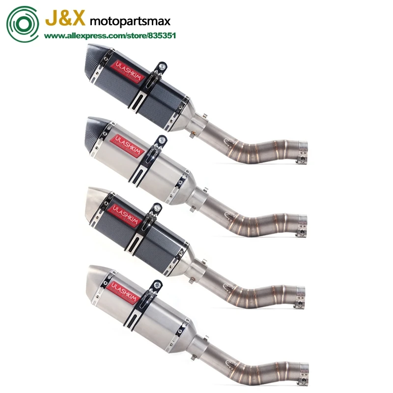 

GSXR1000 GSX R1000 GSXR 1000 Modified Middle Link Pipe Slip On Full System motorcycle Exhaust For suzuki GSXR1000