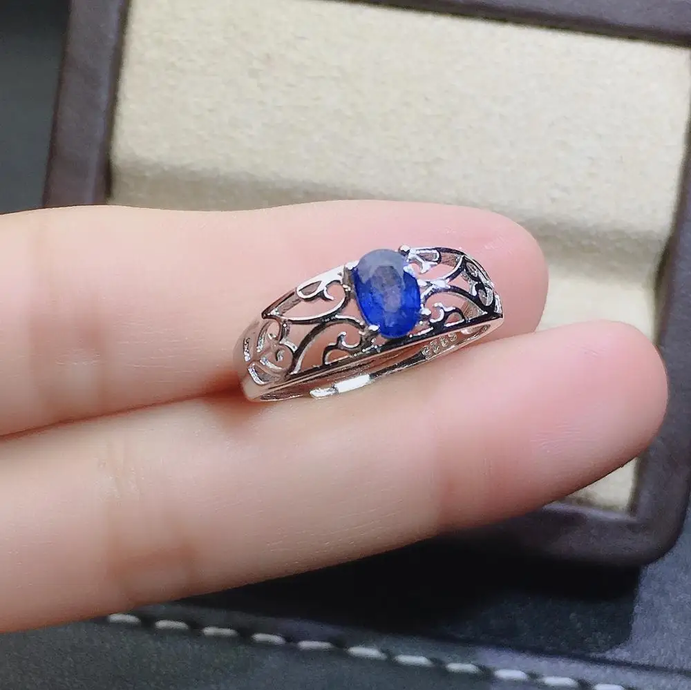 

SHILOVEM 925 стерлингового серебра настоящий натуральный сапфир, кольца ювелирные украшения обручальные кольца, Новое поступление, подарок при ...