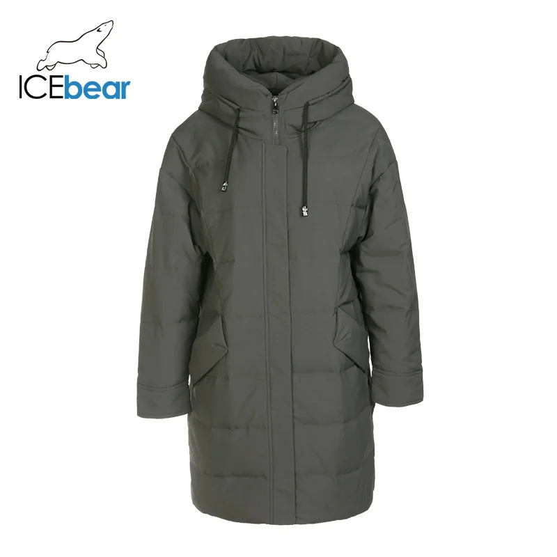 ICEbear Новинка 2019 года зимний женский пуховик модная теплая Женская куртка с