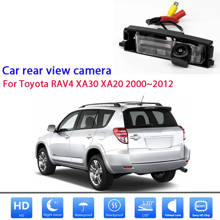 

HD CCD Night Vision Waterproof Car Reversing Parking Camera Backup Rear View Camera For Toyota RAV4 XA30 XA20 2000 ~ 2012