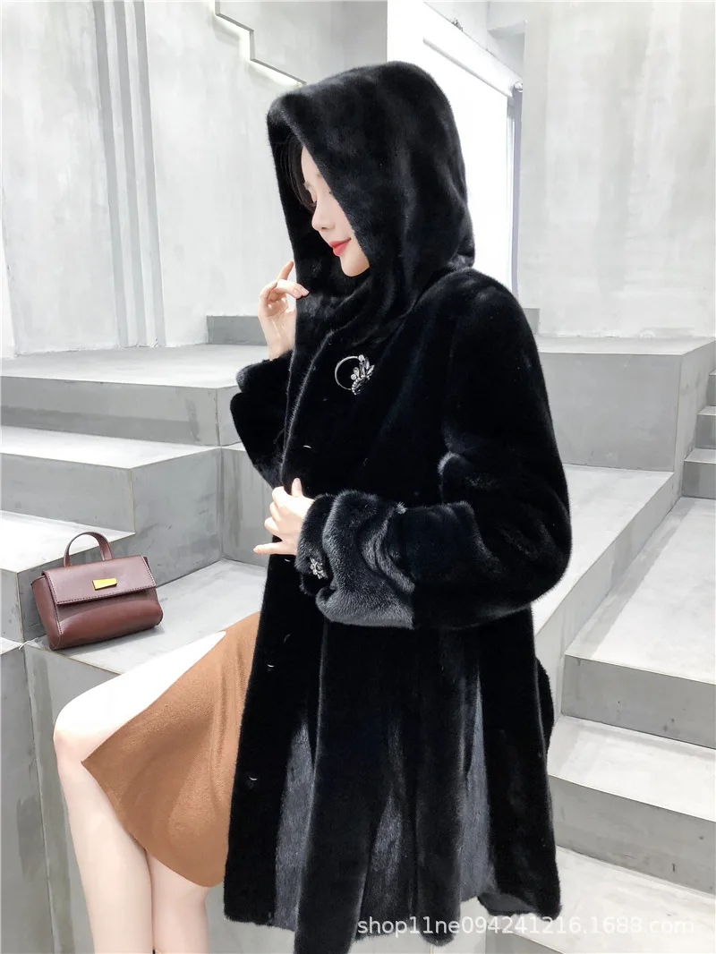 Women real mink coats female mink fur coat genuine long fur coat ladies winter clothes oversize 6xl 5xl 7xl natura fur coats