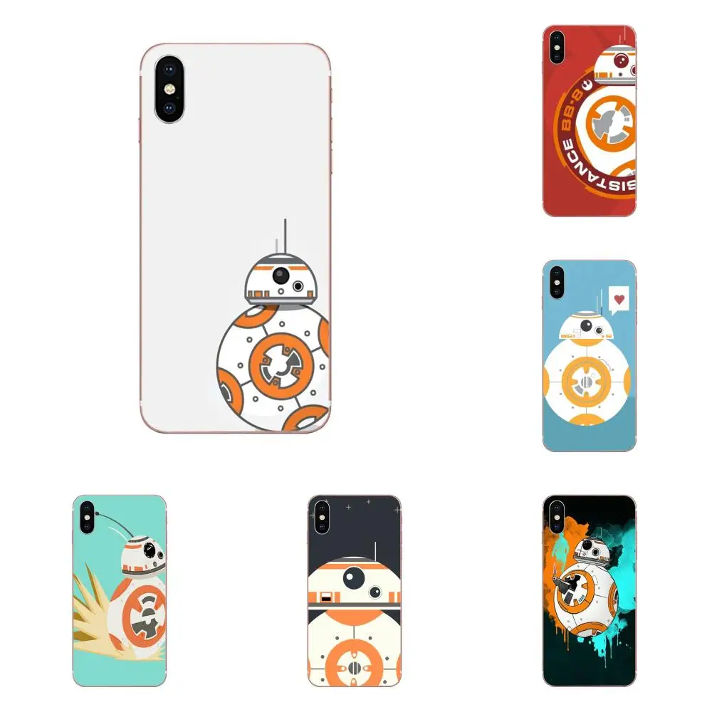 Чехол для Xiao mi 3 4 4C 4i 5 5s 5X6 6X8 SE Pro Lite A1 Max x 2 Note Cute Cartoon Star Wars Bb 8 черный|Чехлы-накладки| |