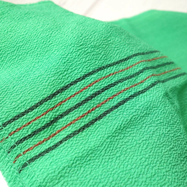 free shipping 5pcs/lot Green color Korean Italy Towel Exfoliating Long Viscose Bath Scrub (Made in china) images - 6