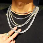 Модное ожерелье-чокер Стразы с кристаллами 4 мм, женские свадебные аксессуары, цепи-Чокеры для тенниса, ювелирные изделия, женское колье