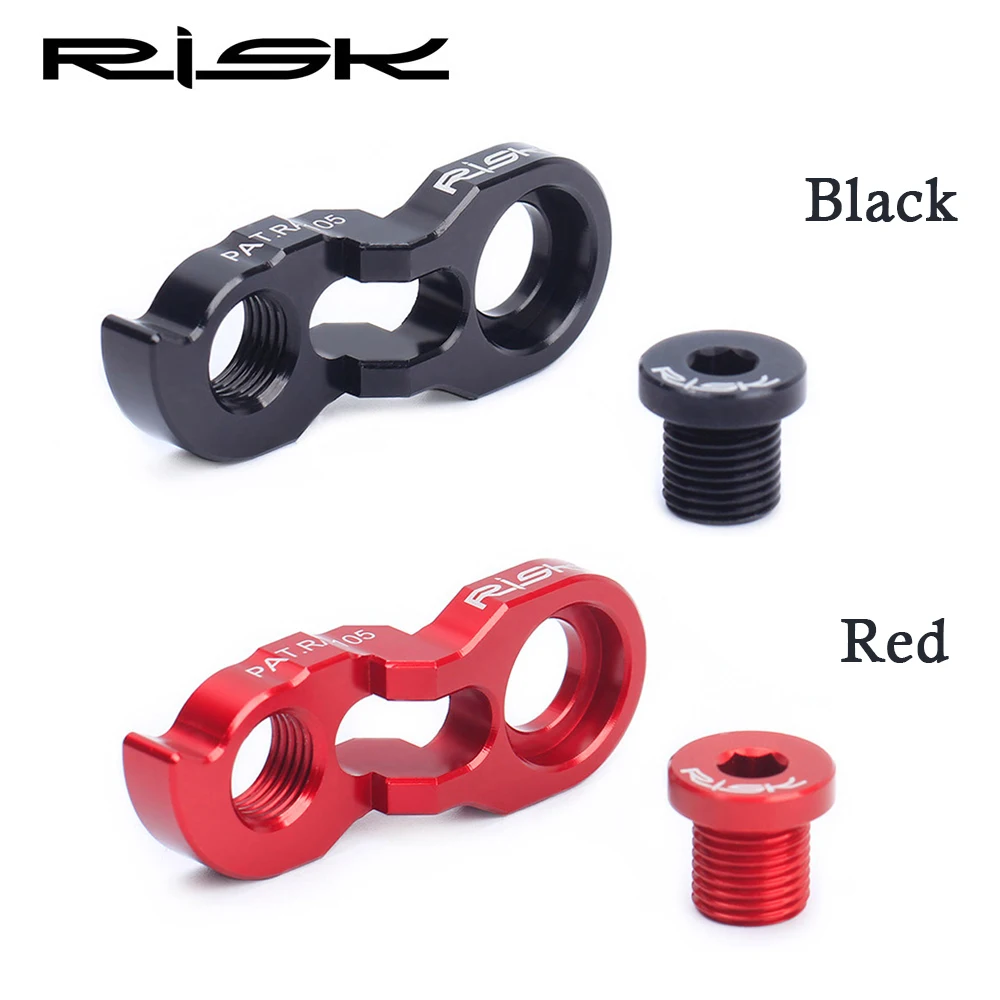 

RISK 1 Set Rear Derailleur Hanger Extender Kit Bike Tail Hook Extension Aluminum Cycling Derailleur Adapter Bicycle Parts