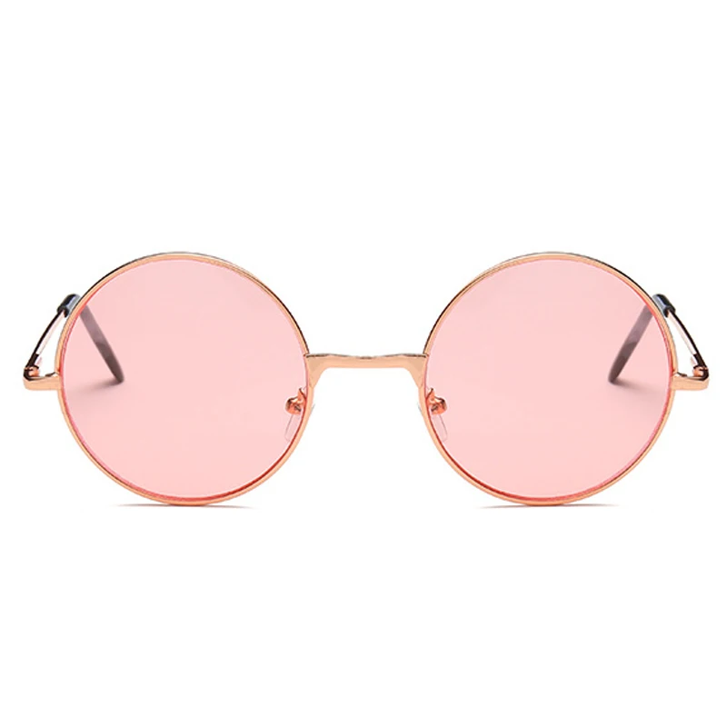 Модные разноцветные Круглые Солнцезащитные очки в стиле ретро женские