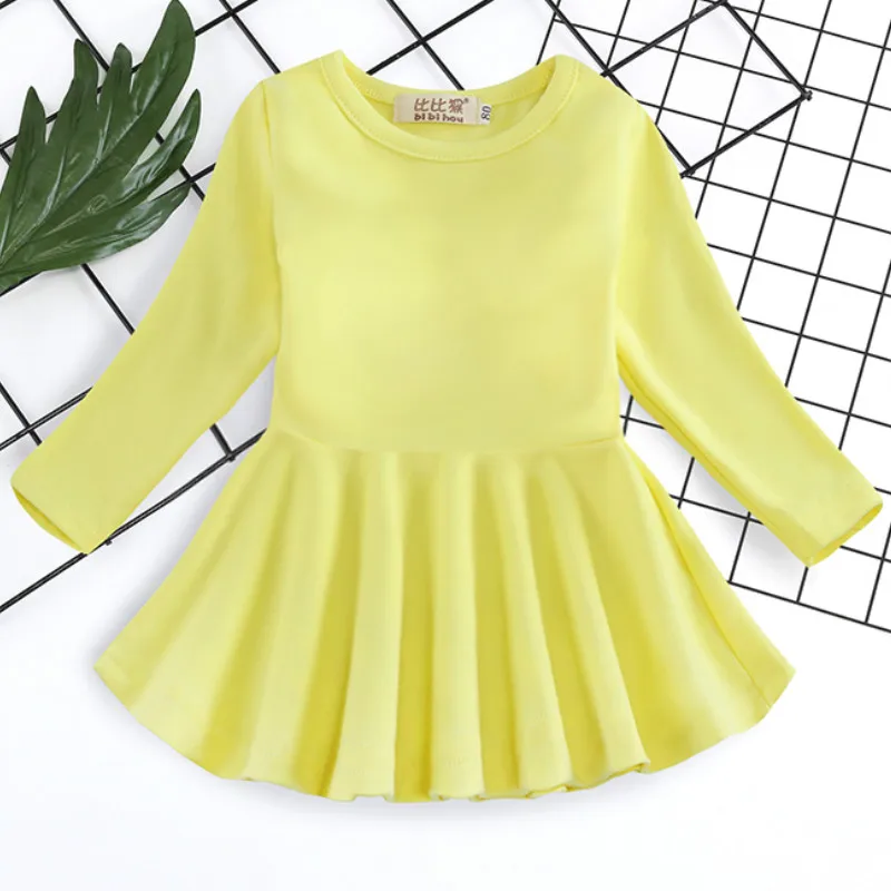FD377-Yellow Одежда с Минни Маус для новорожденных девочек комплект одежды в горошек для детей костюм из футболки и штанов верхняя одежда для маленьких девочек спортивный костюм, комплекты одежды - Цвет: FD377-Yellow