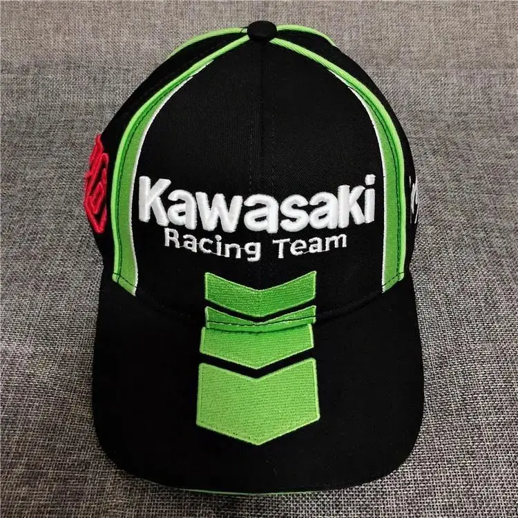 

Outdoor sports F1 car Team Racing Hat baseball cap Cotton Embroidered pattern for Kawasaki badge man gift motorcycle headdress