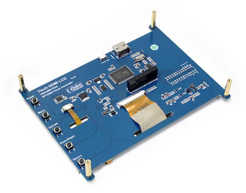IPS 7 0 дюймов HD SPI TFT LCD резистивный сенсорный экран HDMI 1024*600 для Raspberry