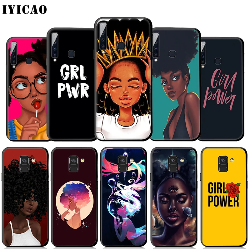 IYICAO черный Африканка мягкий чехол для samsung Galaxy A9 A7 A8 A6 плюс 2018 A3 A5 2017 2016 &amp J6 крышка |