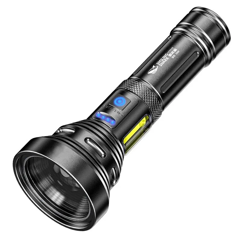 Мощный фонарик дальнего действия с высокой концентрацией перезаряжаемый