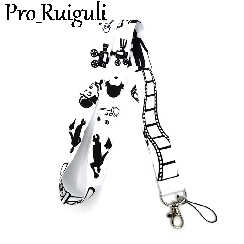

Chaplin Neck Strap Lanyard keychain Mobile Phone Strap ID Badge Holder Rope Key Chain Keyrings cosplay Accessories Gifts