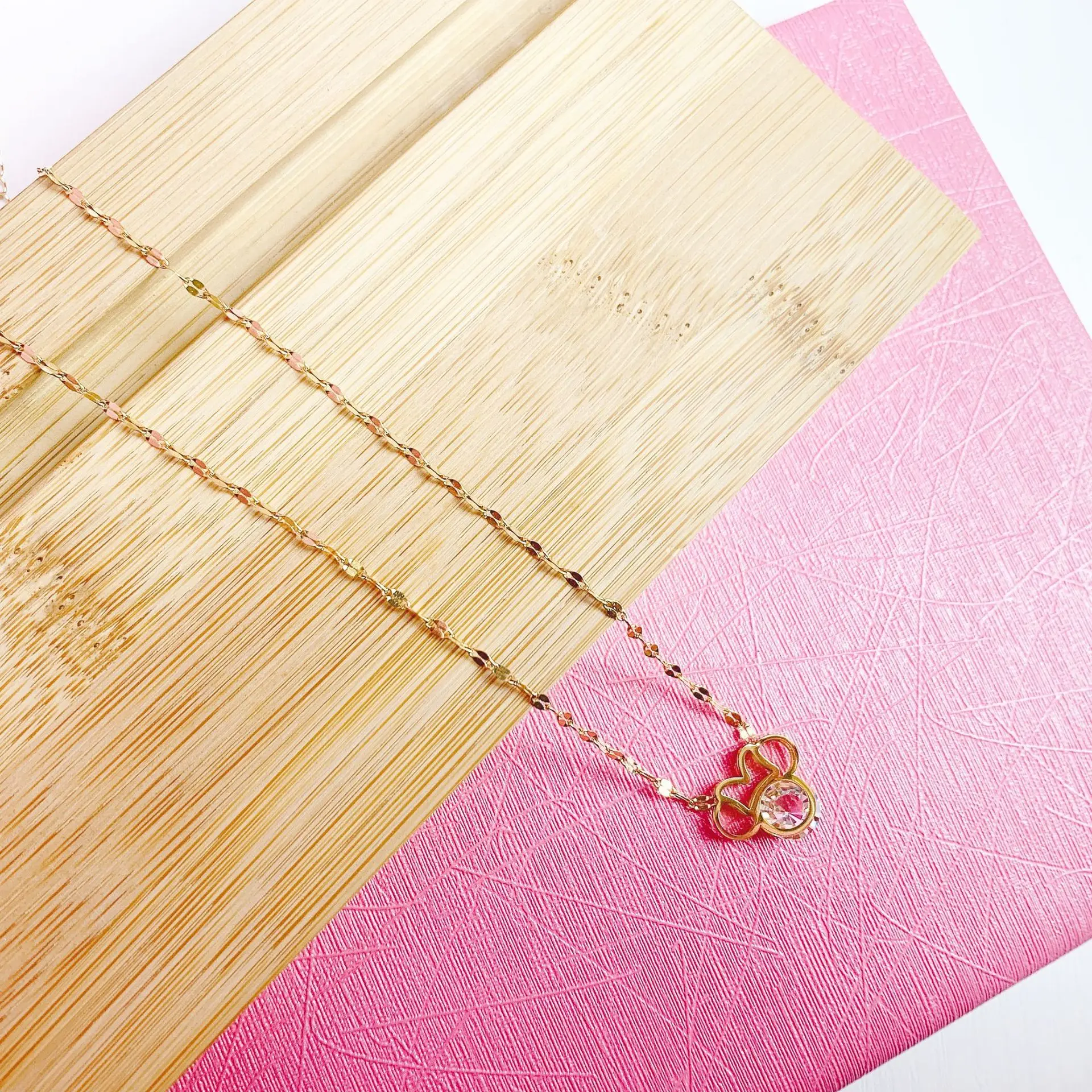 Ожерелье из титановой стали с кулоном в виде Головы Микки мультфильма Диснея |