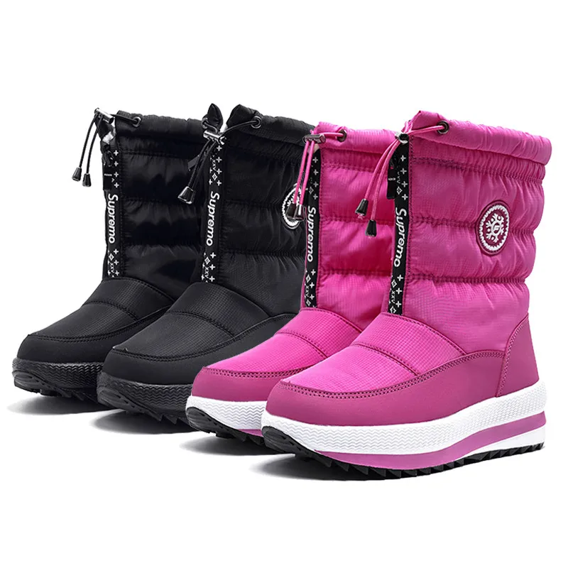 Odetina/женские ботильоны на плоской подошве с эластичной резинкой толстом меху и