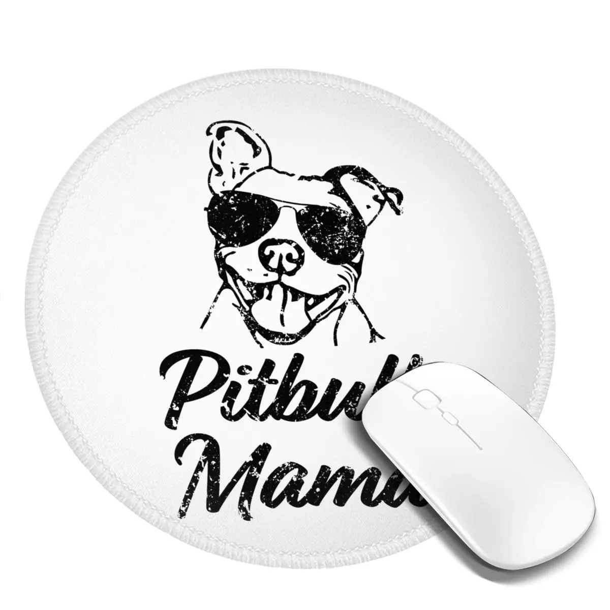 

Резиновый коврик для мыши Pitbull Mama, с забавным принтом питбуля