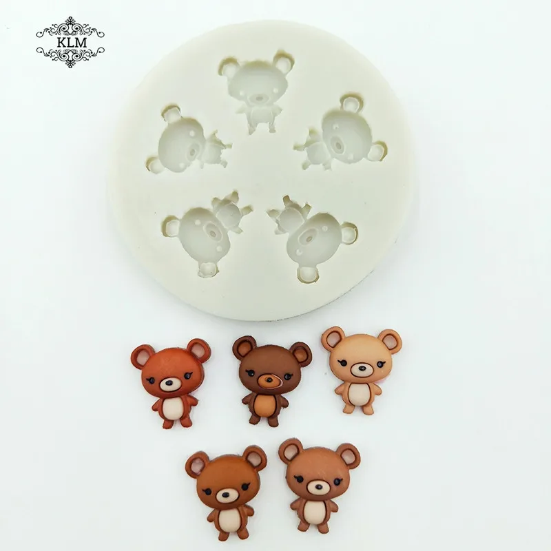 Gummy силиконовая форма Медведь инструмент для производства глины изготовления