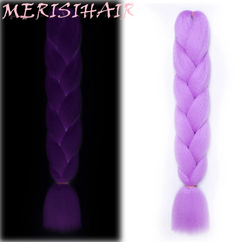 MERISIHAIR, 24 дюйма, огромные косички, длинные, Омбре, Джамбо, синтетические плетеные волосы, вязанные крючком, блонд, розовый, синий, серый, волосы для наращивания, африканские