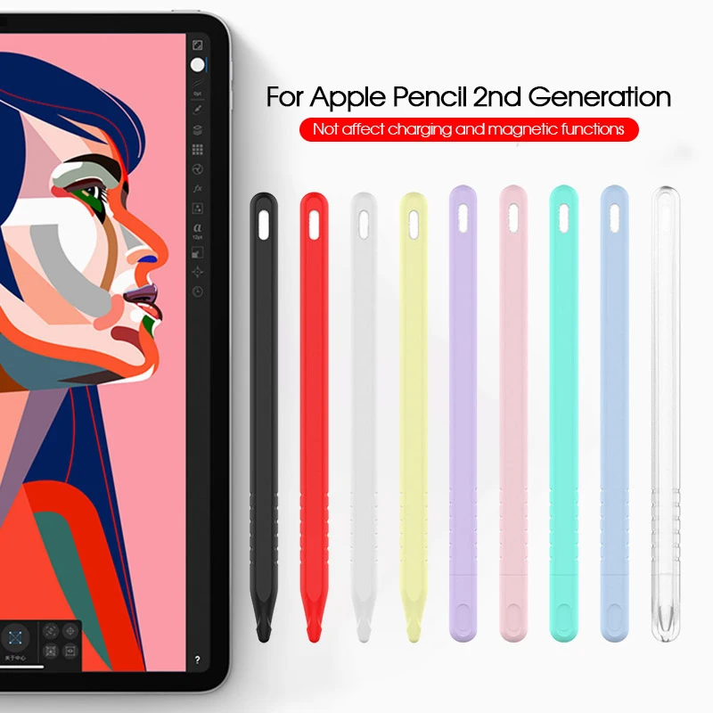 

Silicone Compatible For Apple Pencil Case Compatible Tablet Touch Pen Stylus For iPad Soft Protective Sleeve Cover Anti-lost