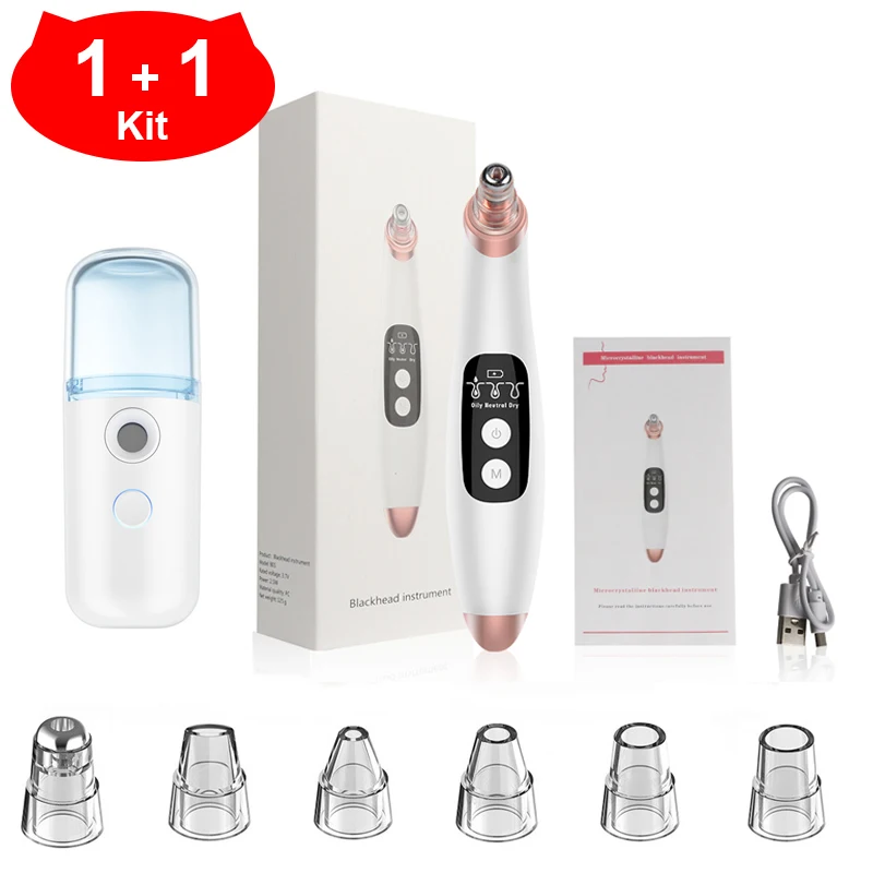 Удаление черных пятен для лица ПОР вакуумный уход за кожей акне очиститель