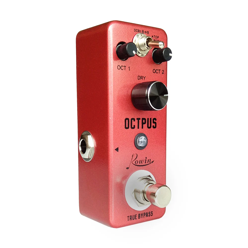 

Rowin LEF-3806 Pure Octpus Guitar Pedal Electric Guitars Digital Octave Pedals 11 Different Octaves Modes Guitar Accessories