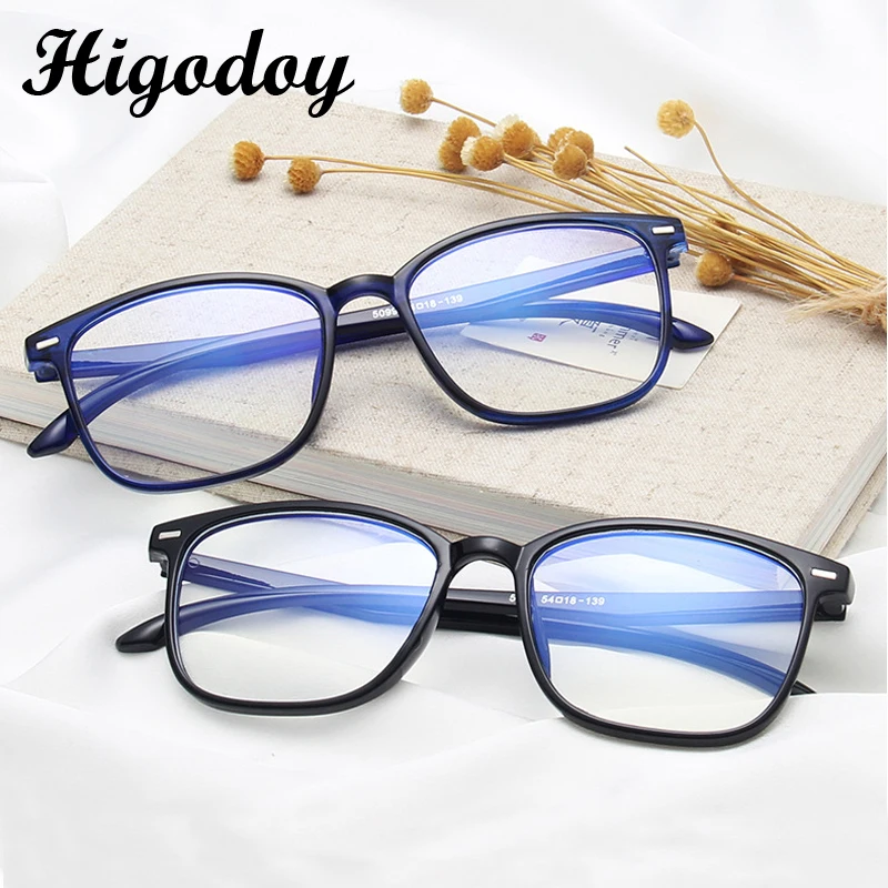 Мужская и женская оправа для очков Higodoy винтажная прозрачная в стиле ретро с