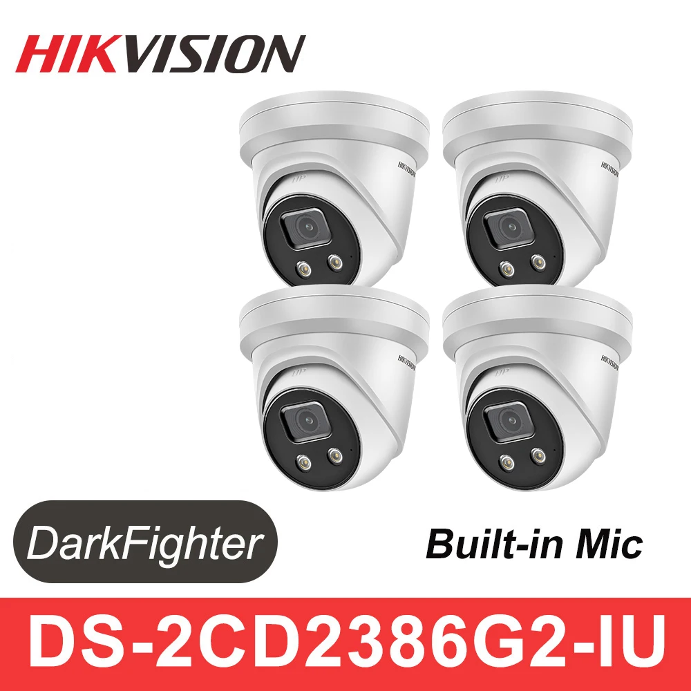 

Hikvision 8MP IP Камера 4K POE AcuSense DS-2CD2386G2-IU H.265 + DarkFighter IP67 ИК возможностью погружения на глубину до 30 м IPC фиксированной сети Камера по низким ценам