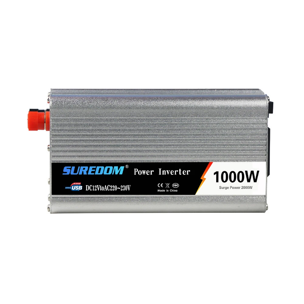 

12V DC To AC 220V Car Power Inverter Continuous 300W 500W 600W 800W 1000W 1200W 1500W 2000W Battery Voltage Transformer