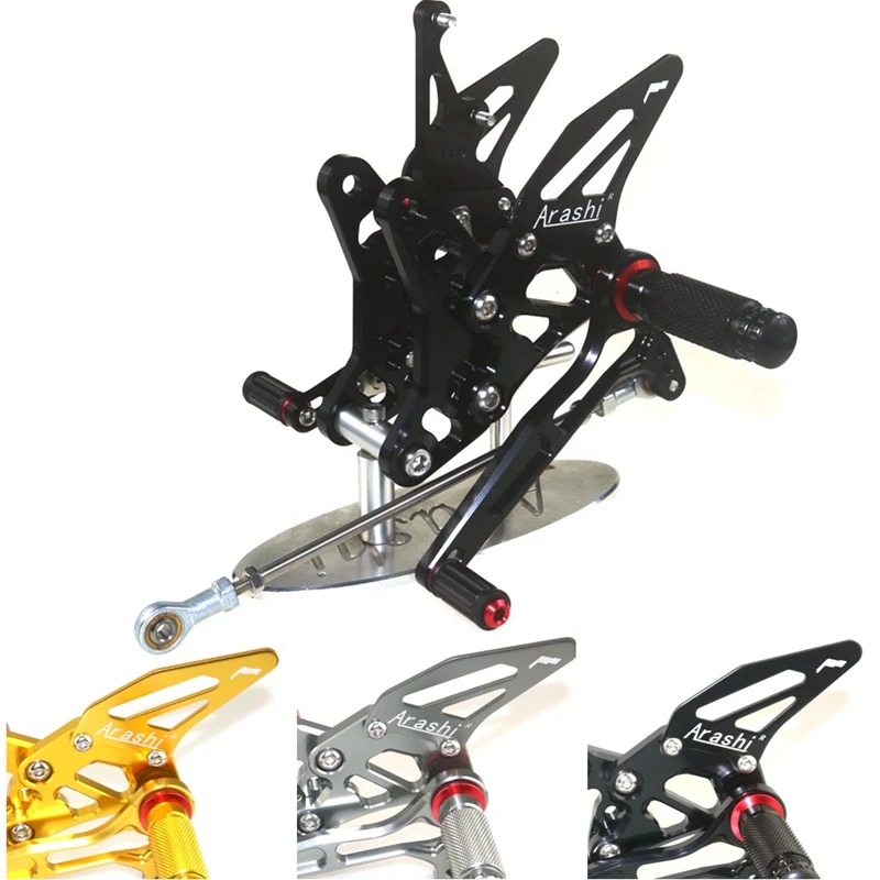 

Регулируемая задняя подставка для ног с ЧПУ для мотоцикла, задняя подставка для ног SUZUKI SV650 SV650S 2016 2017 2018 2019 2020 2021, подставка для ног