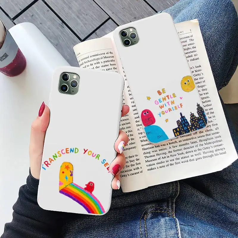 

Slimy Oddity Self Love Phone Case Candy Color for iPhone 6 6S 7 8 11 12 XS X SE 2020 XR mini pro Plus MAX mobile bags