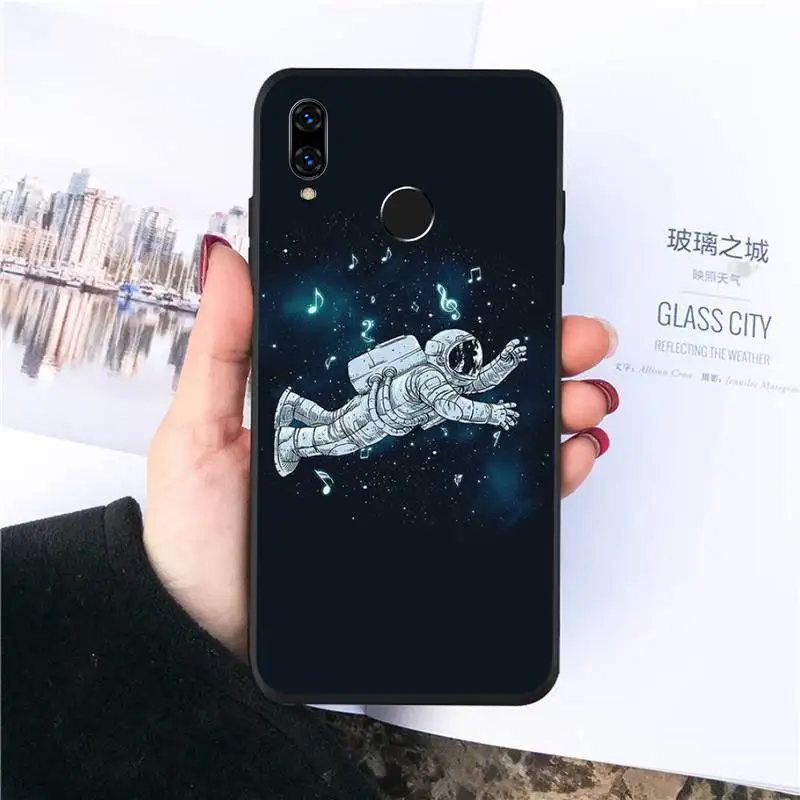 

Cartoon Space Moon Astronaut Phone Cases For Huawei honor Mate P 10 20 30 40 Pro 10i 9 10 20 8 x Lite funda coque