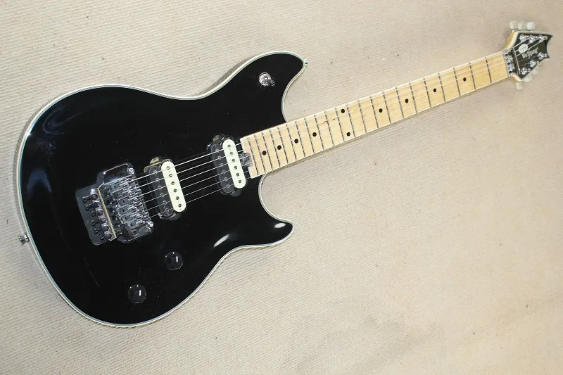 Высокое качество EVH электрогитара черная электрогитара с Zebra pickup& Floyd 01