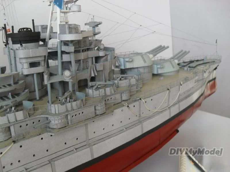 DIYMyModeI USS Arizona DIY artesan&iacute;a de papel modelo Kit de HandmadeToy rompecabezas regalo pel&iacute;cula prop-3
