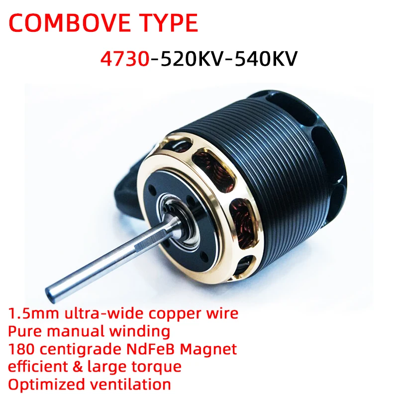 

Combove Type 4730 520KV 540KV Brushless Motor for Align Trex 650/700 KDS A7 LOGO XL700 SAB ALZRC T7 700 RC Helicopter