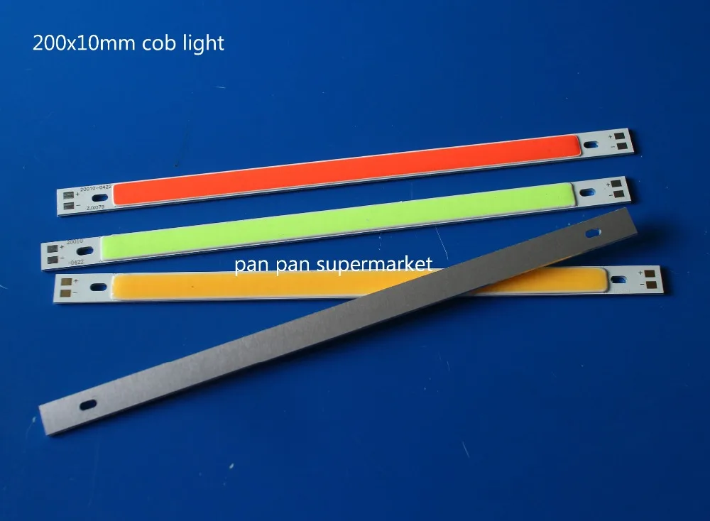 10 Вт COB 88 светодиодный Панель светодиодные полосы света 200x10 мм 12V DIY