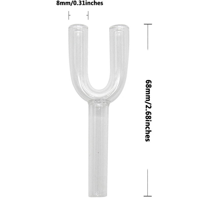 Двойные трубки из чистого стекла щипцы от храпа|Трубки и аксессуары курения| |