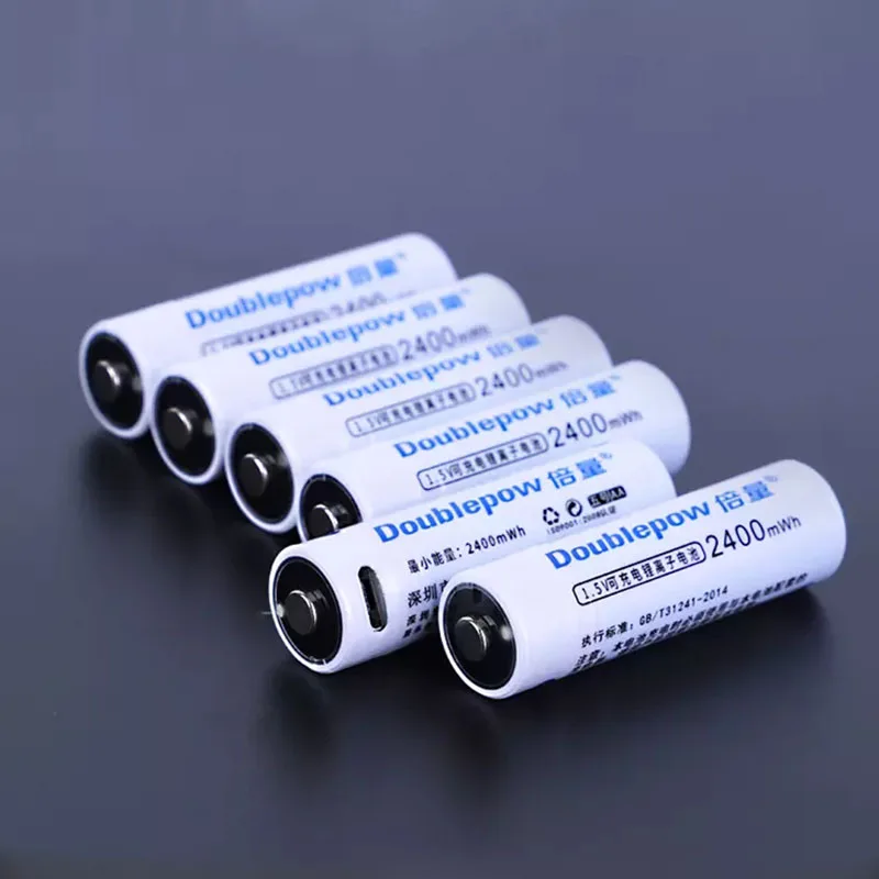 

1.5V AA+AAA rechargeable battery AA 2400mWh/AAA 1000mWh usb rechargeable li-ion batteries for Electric toy battery+USB Cable