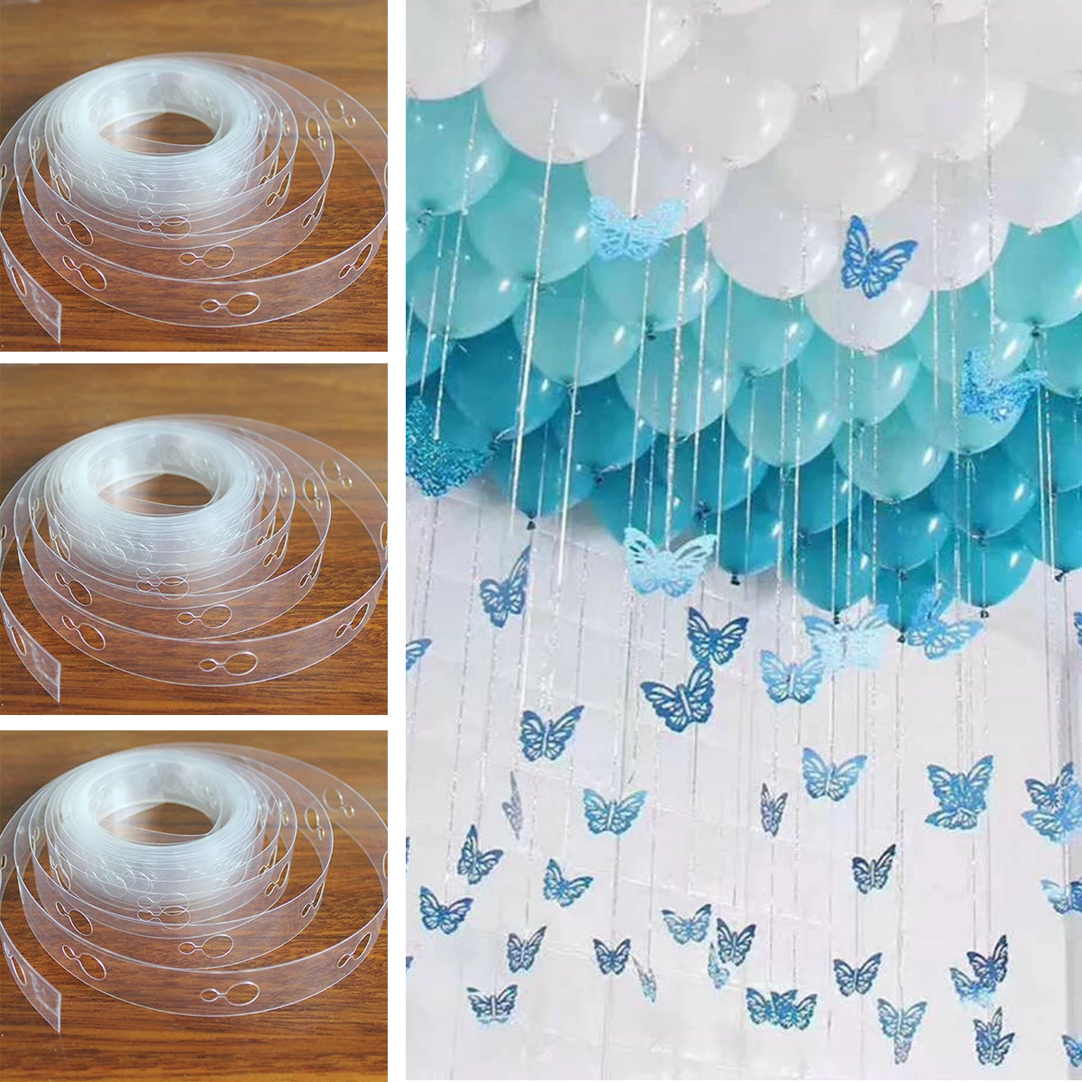 1 рулон 5 М лента для цепочки воздушных шаров соединительная свадьбы дня рождения