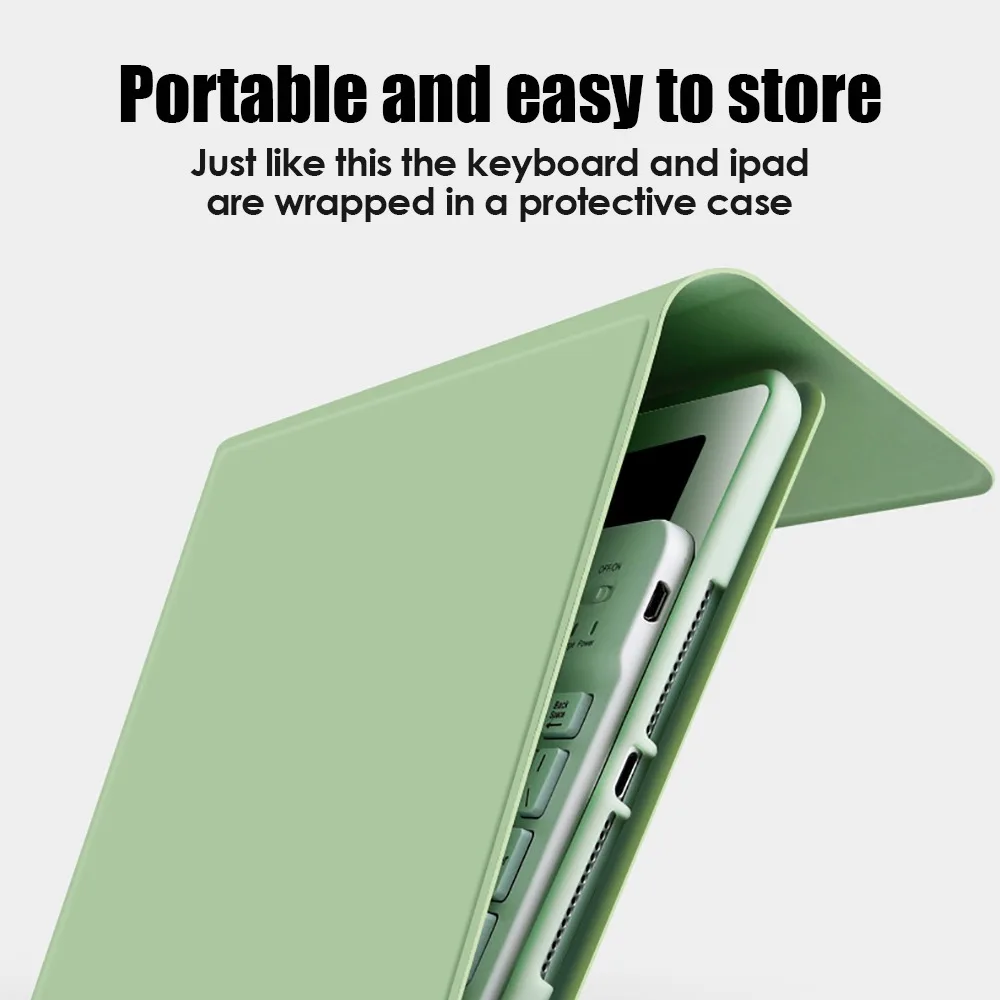 Pro 12 9 iPad 10 2 7th 8th Bluetooth клавиатура чехол для Air 7 5th 6th 3 4 11 Волшебная Клавиатура Чехол |