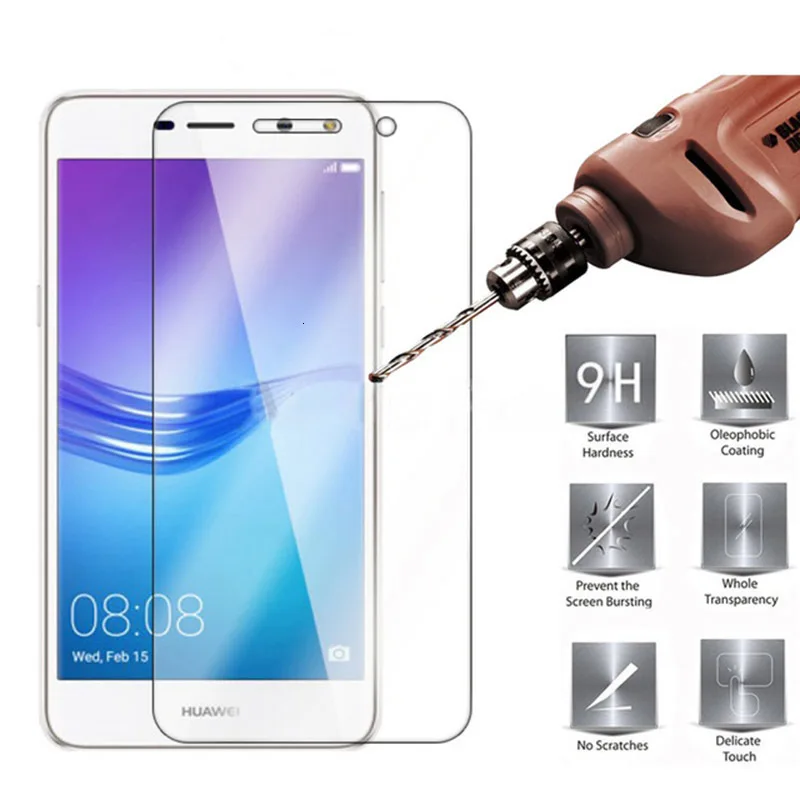 Закаленное стекло для huawei Y6 (2018) 2019 протектор экрана телефона 2.5D 9H Премиум