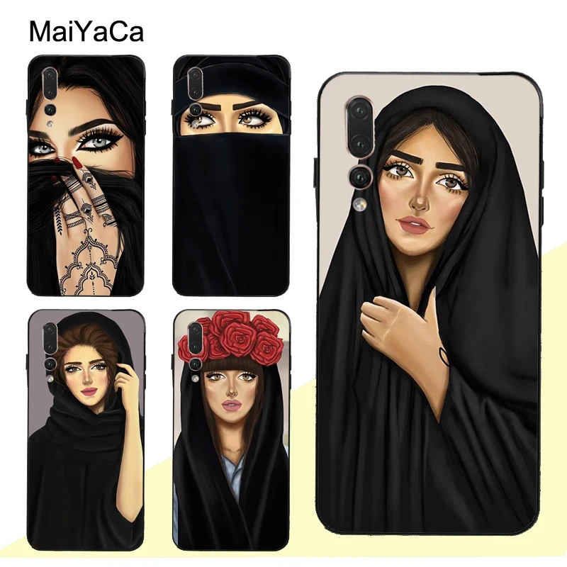 MaiYaCa Woman In Hijab Muslim Islamic Gril Eyes Case For Huawei P Smart 2019 Z P10 P20 Lite P40 P30 Pro Mate 10 30 20 Lite Cover