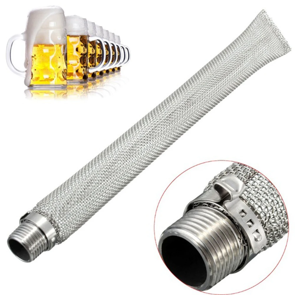 

Brewing Kettle Stainless Steel Beer Filter Bazooka Screen Home Tools Reusable Multifunction Mesh Strainer Wine Thread Mash Tun