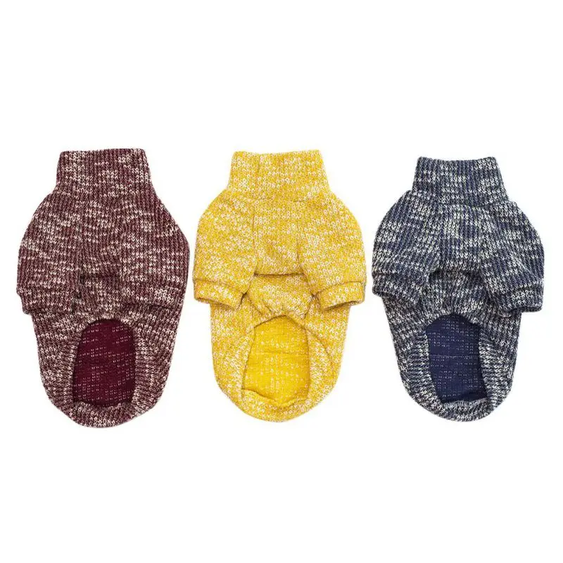 2018 осенне зимняя одежда для домашних животных теплые свитера собак свитер с