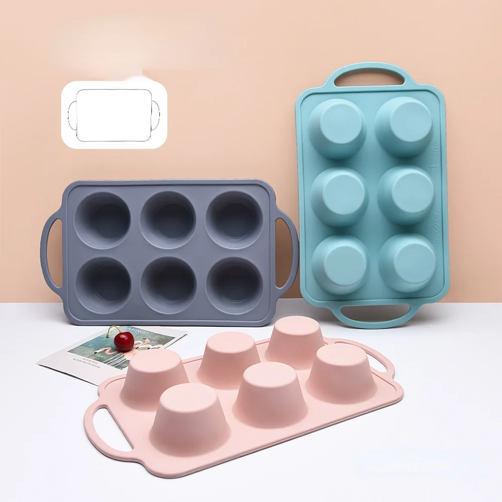 

6-link Silicone Cake Mold Cake Decoration Accessories Easy To Demould and Clean Including Steel Ring High Temperature Resistant