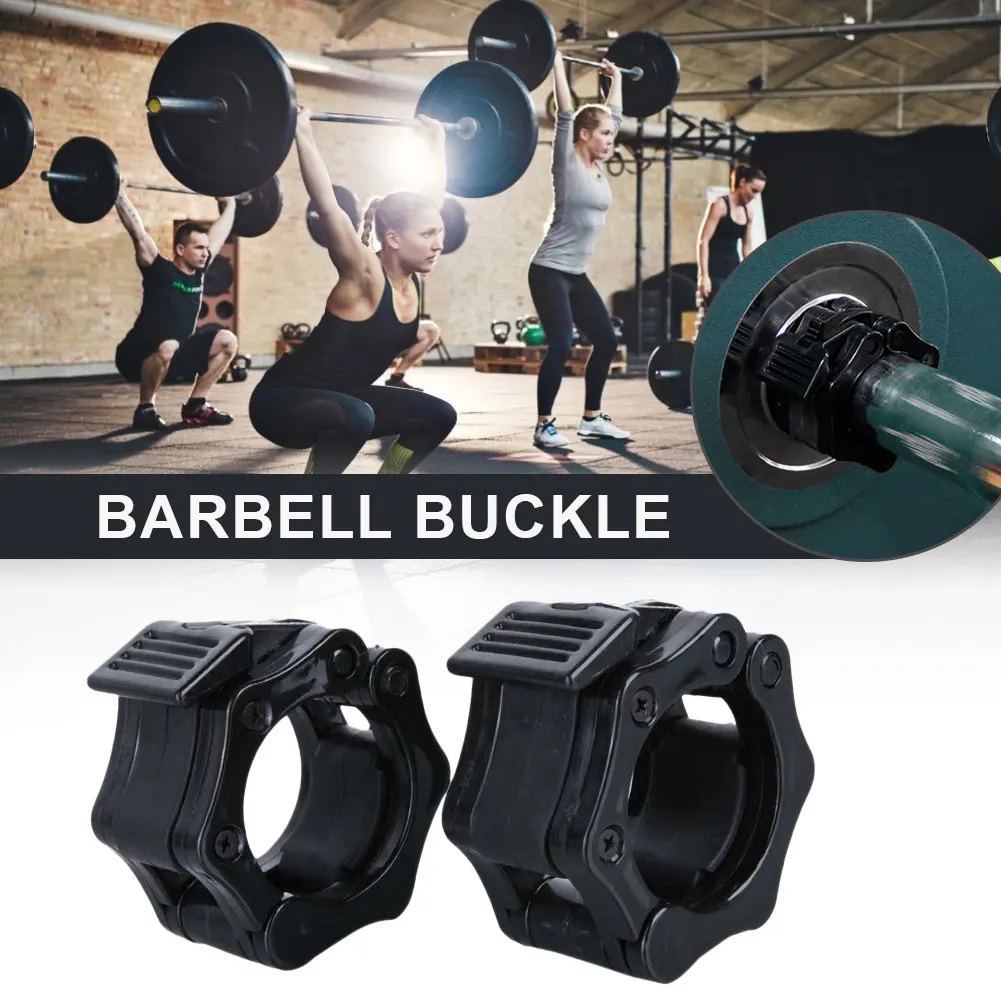1 пара 25 мм Dumbell зажимы зажим Вес подъема бар Spinlock воротники замок для штанги