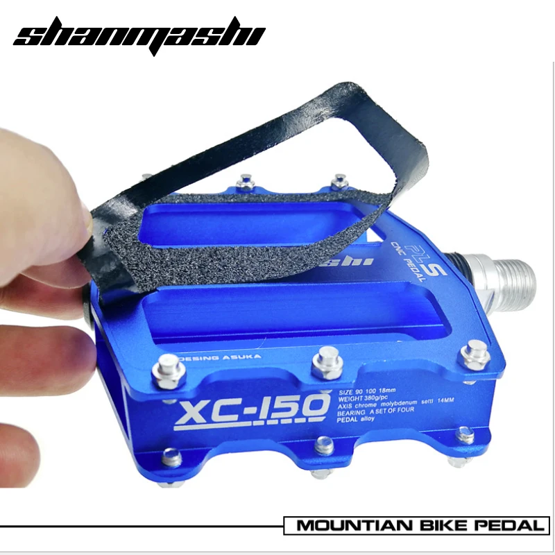 Велосипедная педаль SMS двойные Нескользящие 3 подшипника толстые большие из