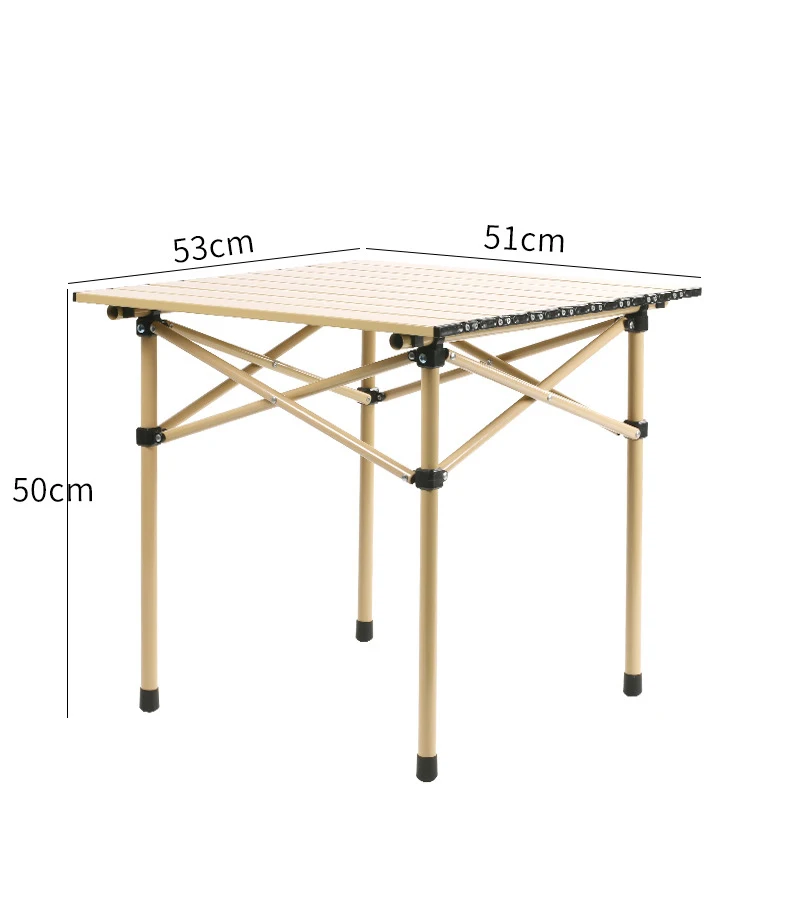 저렴한 야외 테이블과 의자 세트 접이식 피크닉 테이블 휴대용 자기 운전 캠핑 테이블 알루미늄 합금 자동차 계란 롤 테이블