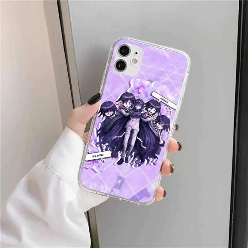 

Danganronpa V3 Phone Case Transparent for iPhone 11 12 mini pro XS MAX 8 7 6 6S Plus X 5S SE 2020 XR